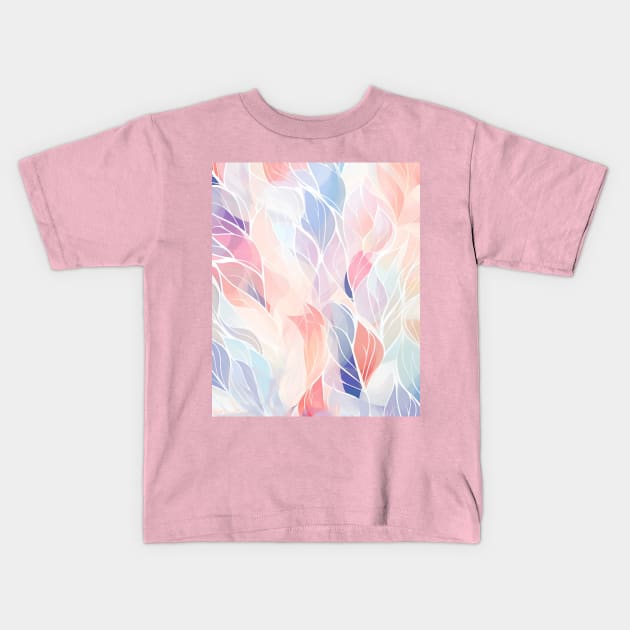 cheerful fall foliage Kids T-Shirt by ArtWearSplash